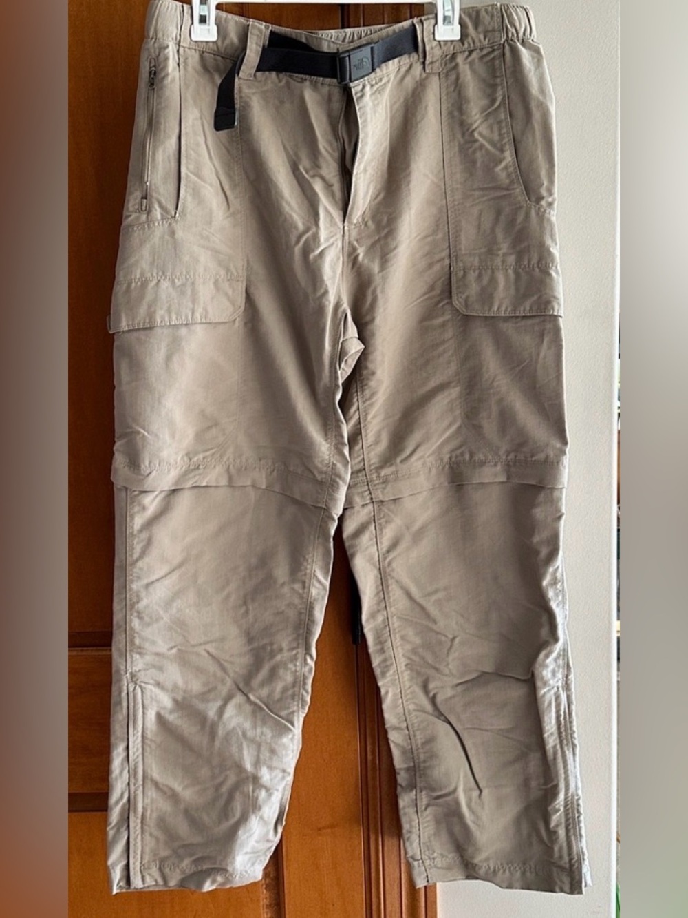 The North Face Paramount Convertible Hiking Pants Cargo Shorts Khaki Men's L